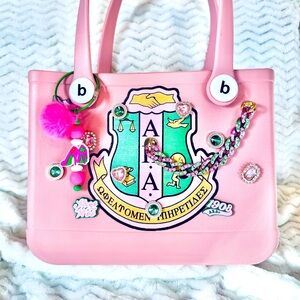 Custom AKA Sorority Style Bogg Bag
